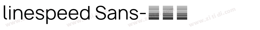 linespeed Sans字体转换